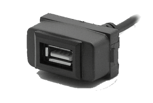 USB разъем в штатную заглушку для автомобилей Mitsubishi (Carav 17-007)