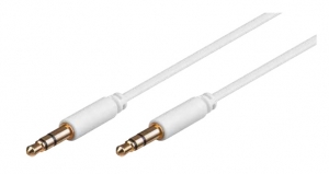 AUX кабель Jack 3.5mm - 0.5m белый (AWM 110-01)