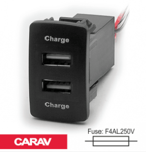USB разъем зарядки в штатную заглушку для автомобилей Honda/Acura (Carav 17-205)